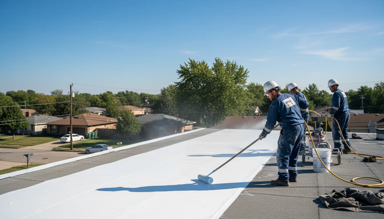 Commercial roof coating in Angola, NY near me